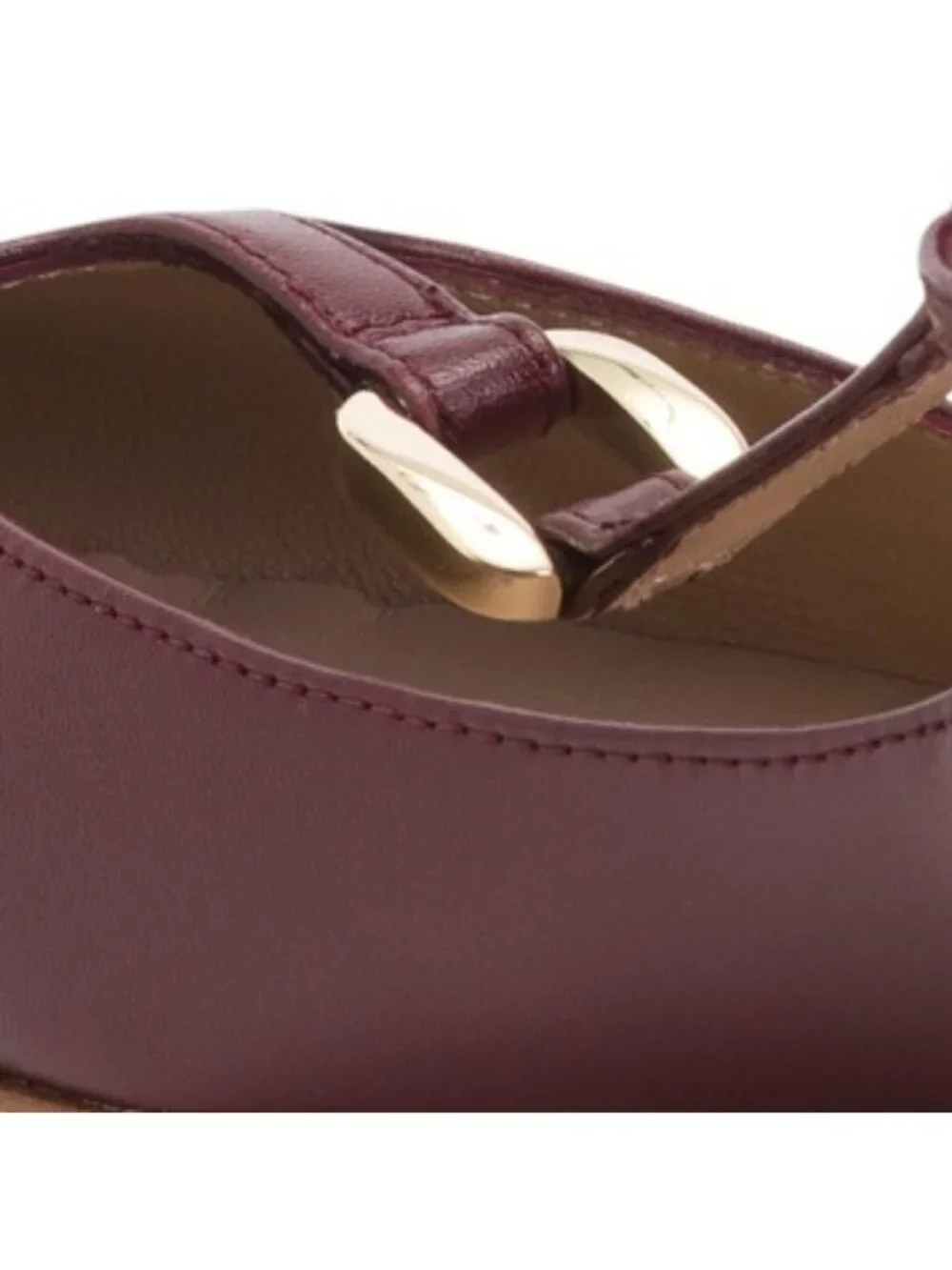 LK BENNETT Made In Spain Leather Minna Oloid Mary Jane Flats